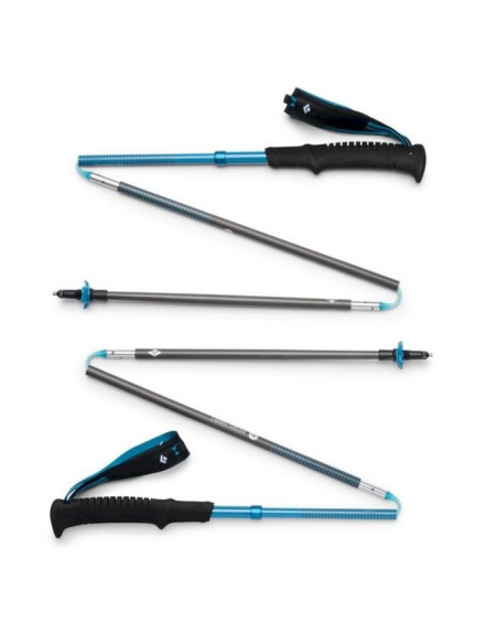 Kije trekkingowe diamond black distance carbon z  125cm - desert sky