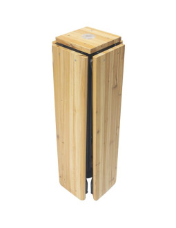 Stół piknikowy barowy drewniany krzyżowy składany 2