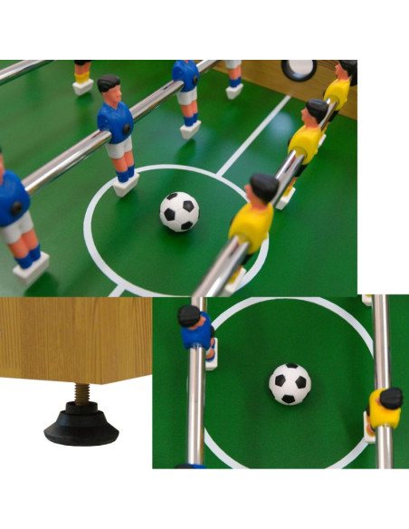 Stół do gry w piłkarzyki 121x61x79cm wooden