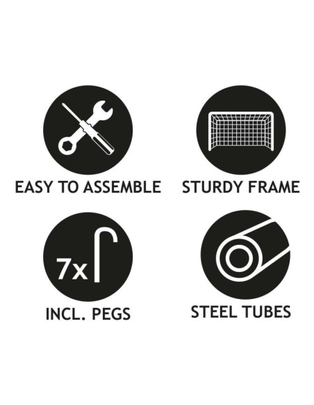 Bramka do piłki nożnej z siatką 300x205x120cm dunlop