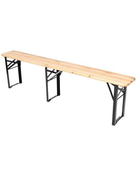 Zestaw piknikowy barowy drewniany stół i 2 ławki