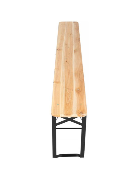 Zestaw piknikowy barowy drewniany stół i 2 ławki