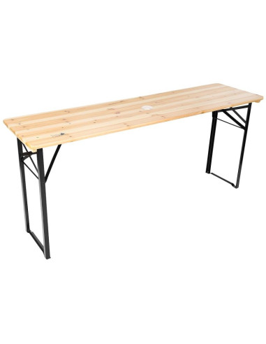 Zestaw piknikowy barowy drewniany stół i 2 ławki