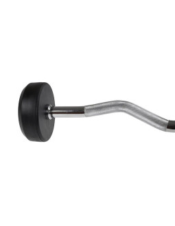 Sztanga/gryf stały gumowany łamany 25 kg hms gsl25 2