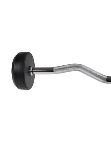 Sztanga/gryf stały gumowany łamany 25 kg hms gsl25