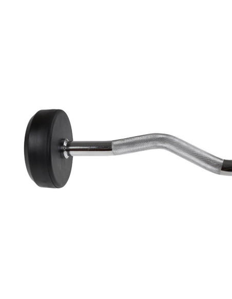 Sztanga/gryf stały gumowany łamany 25 kg hms gsl25