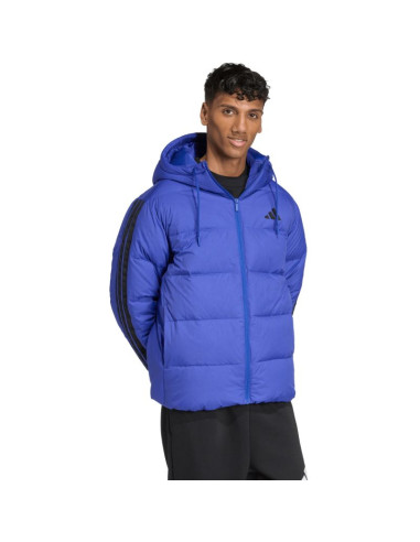 Kurtka męska adidas ess 3s p d hd j kobalt jw9099