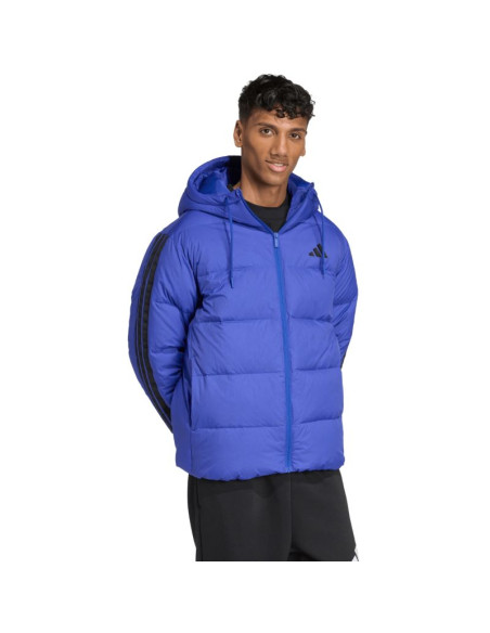 Kurtka męska adidas ess 3s p d hd j kobalt jw9099