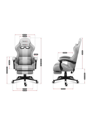 Fotel gamingowy huzaro force 4.7 white mesh