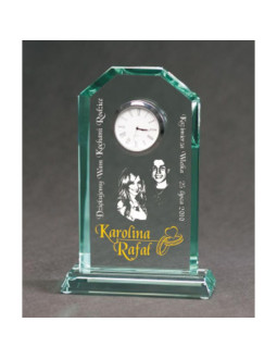 Trofeum szklane grawerowane z etui +wypełnianie farbą 2