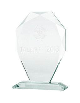 Trofeum szklane z grawerowerką 3d z etui 2