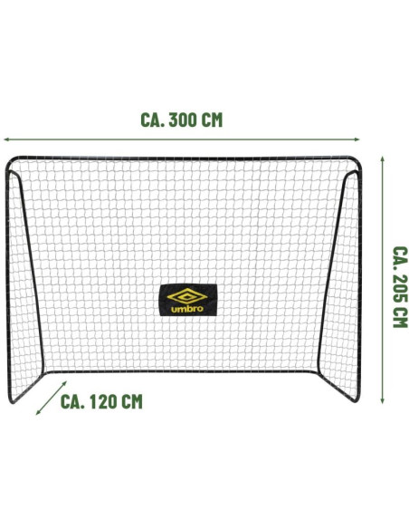 Bramka do piłki nożnej z siatką 300x205x120cm umbro