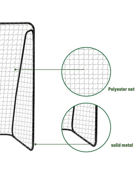 Bramka do piłki nożnej z siatką 300x205x120cm umbro