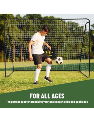 Bramka do piłki nożnej z siatką 300x205x120cm umbro