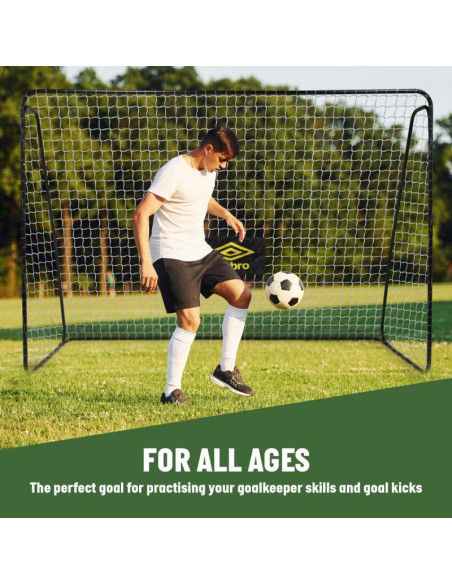 Bramka do piłki nożnej z siatką 300x205x120cm umbro