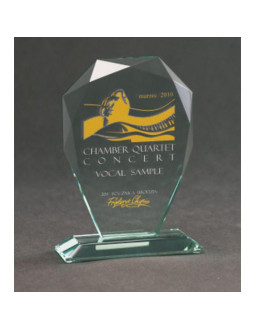 Trofeum szklane grawerowane z etui +wypełnianie farbą 2