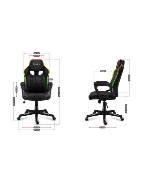 Fotel gamingowy huzaro force 2.5 rgb mesh
