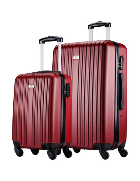 Zestaw 2 walizek 18 i 26 cale slazenger red wine