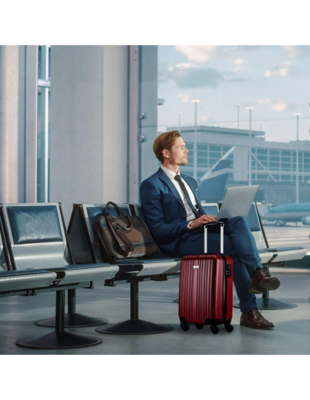 Zestaw 2 walizek 18 i 26 cale slazenger red wine