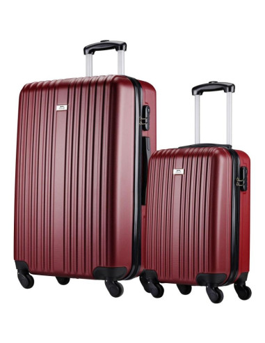Zestaw 2 walizek 18 i 26 cale slazenger red wine