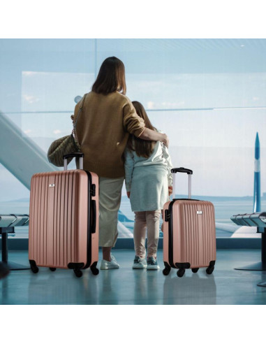 Zestaw 2 walizek 18 i 26 cale slazenger rose gold