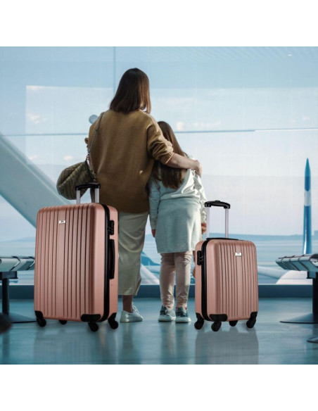 Zestaw 2 walizek 18 i 26 cale slazenger rose gold
