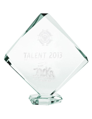 Trofeum szklane grawerowane 3d z etui