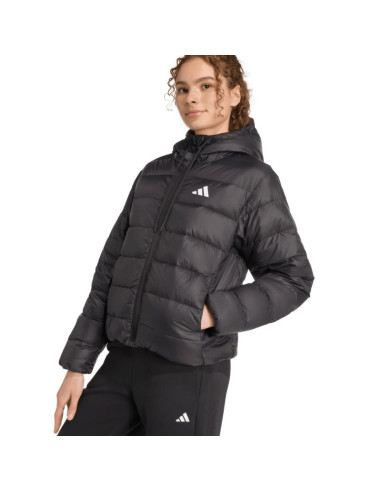 Kurtka damska adidas essentials climawarm light down hoodie czarna kc1580