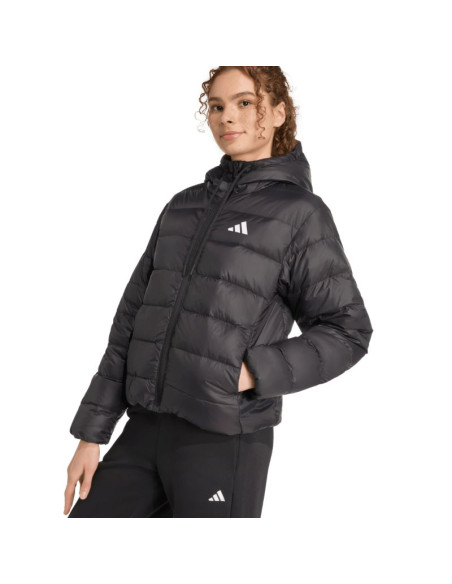 Kurtka damska adidas essentials climawarm light down hoodie czarna kc1580