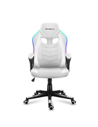 Fotel gamingowy huzaro force 2.5 rgb white mesh