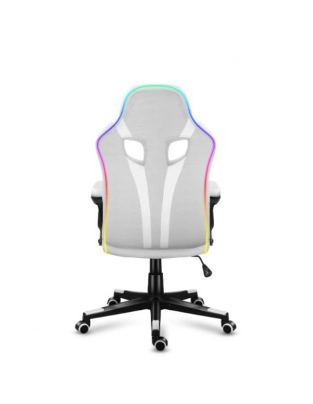 Fotel gamingowy huzaro force 2.5 rgb white mesh