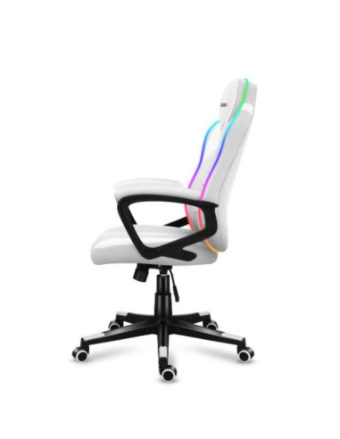 Fotel gamingowy huzaro force 2.5 rgb white mesh
