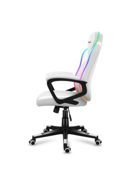 Fotel gamingowy huzaro force 2.5 rgb white mesh