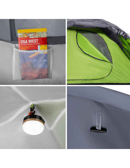 Nc6006 zielono-szary namiot kempingowy discovery nils camp