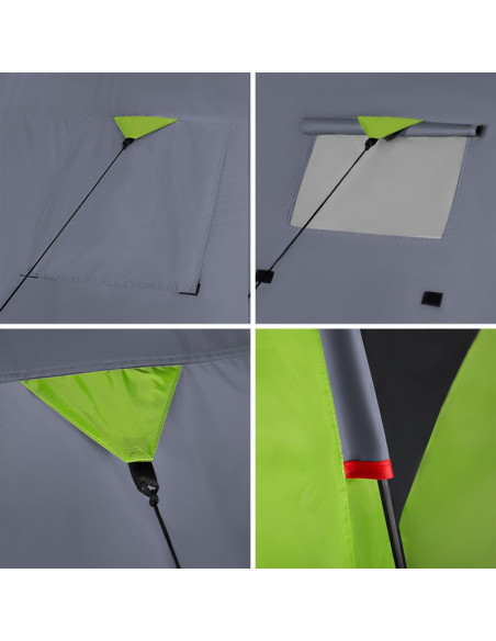 Nc6006 zielono-szary namiot kempingowy discovery nils camp