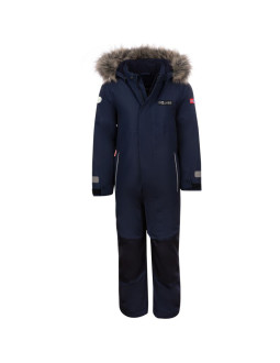 Kombinezon śnieżny zimowy dziecięcy trollkids kids kirkenes snowsuit sportowy czarny (387-100)