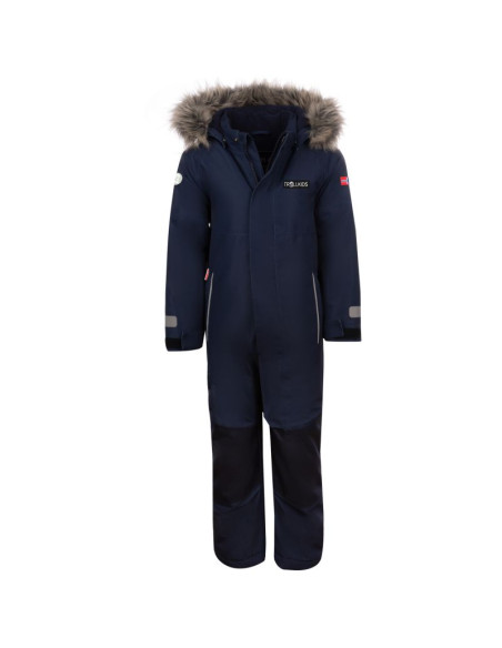 Kombinezon śnieżny zimowy dziecięcy trollkids kids kirkenes snowsuit sportowy czarny (387-100)