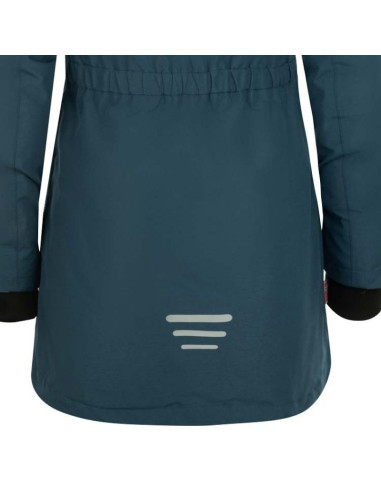 Kurtka z kapturem wodoodporna dziecięca trollkids girls alesund coat puchowa zimowa granatowa (301-142)