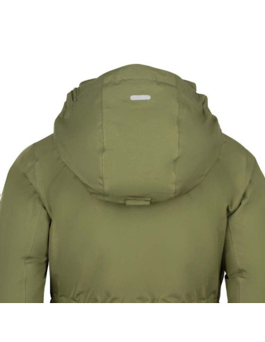 Kurtka z kapturem zimowa dziecięca trollkids girls alesund coat wodoodporna puchowa zielona (301-323)