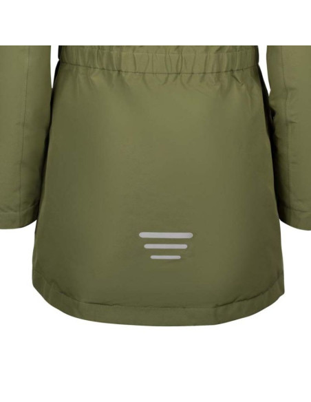 Kurtka z kapturem zimowa dziecięca trollkids girls alesund coat wodoodporna puchowa zielona (301-323)