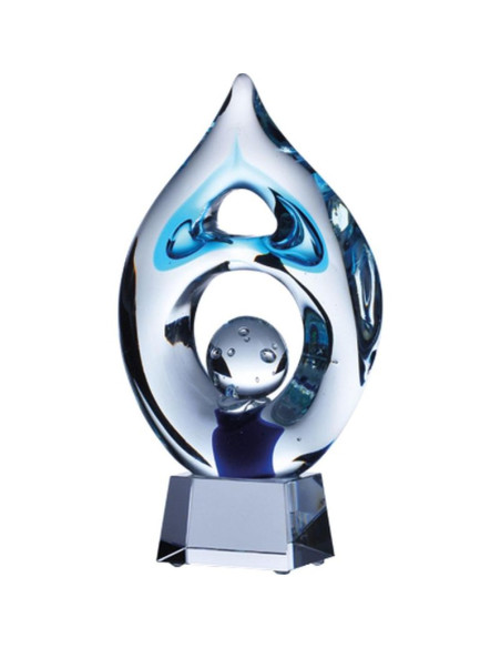 Trofeum szklane z etui