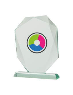 Trofeum szklane z nadrukiem kolorowym luxorjet i etui