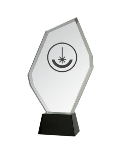 Trofeum szklane grawerowane z etui