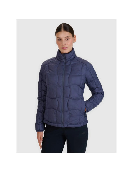 Kurtka puchowa trekkingowa z wypełnieniem primaloft silver damska 4f 4fwss25tdjaf531-22s