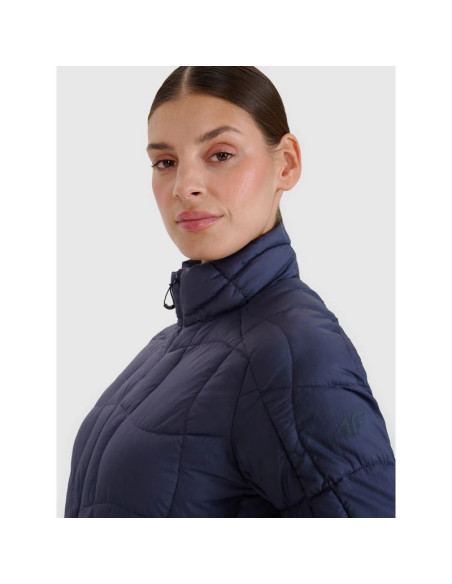 Kurtka puchowa trekkingowa z wypełnieniem primaloft silver damska 4f 4fwss25tdjaf531-22s