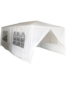 Pawilon namiot ogrodowy cateringowy pe 6x3m + 6 ścianek biały