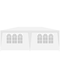 Pawilon namiot ogrodowy cateringowy pe 6x3m + 6 ścianek biały 2