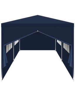 Pawilon namiot ogrodowy cateringowy pe 6x3m + 6 ścianek granatowy 2