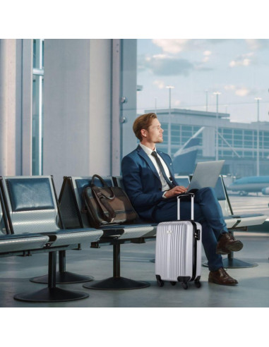 Zestaw 2 walizek 18 i 26 cale slazenger silver