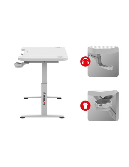 Biurko gamingowe huzaro hero 2.6 white